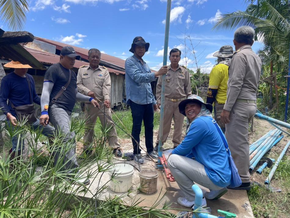 ออกตรวจสอบและซ่อมแซมระบบประปาบ้านหนองเม็ก หมู่ที่ 7