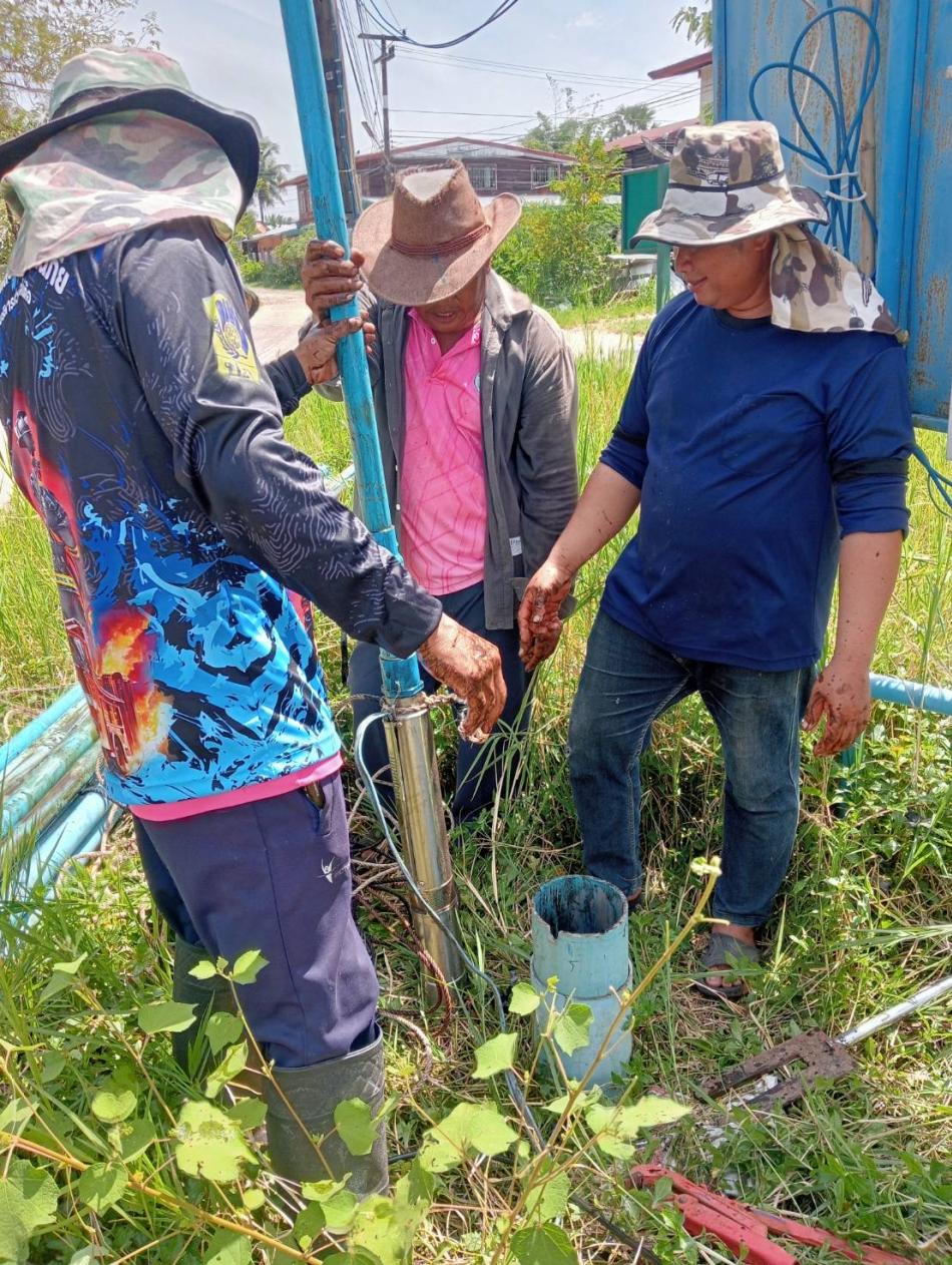 ซ่อมแซมระบบประปาหมู่บ้าน เนื่องจากชำรุดไม่สามารถใช้งานได้ เพื่อเร่งแก้ไขปัญหาไม่มีน้ำประปาไว้ใช้อุปโภคบริโภค ณ บ้านหนองเม็ก หมู่ที่ 7